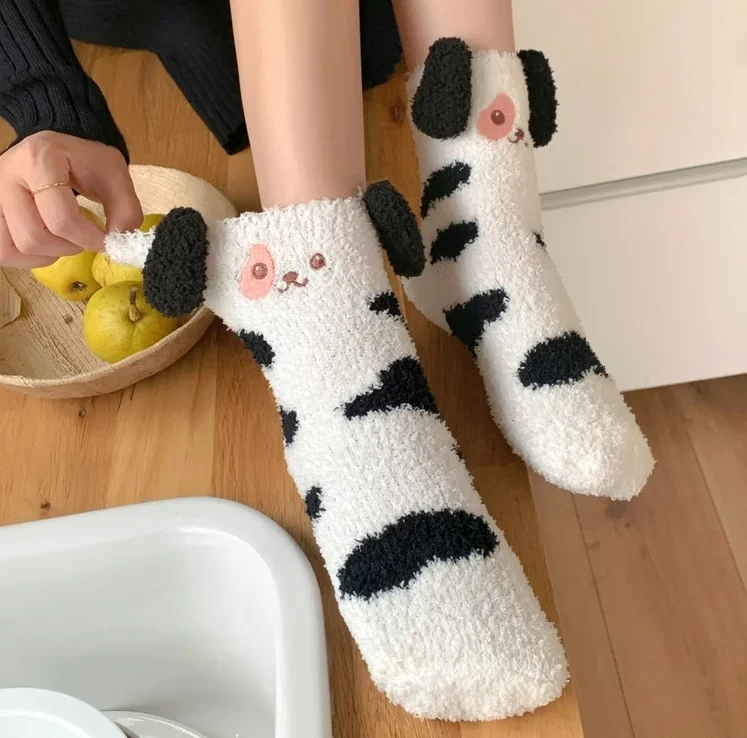 A close-up image of fluffy, colorful fuzzy socks with the caption, "The Ultimate Guide on How to Wash Fuzzy Socks for Long-Lasting Comfort.